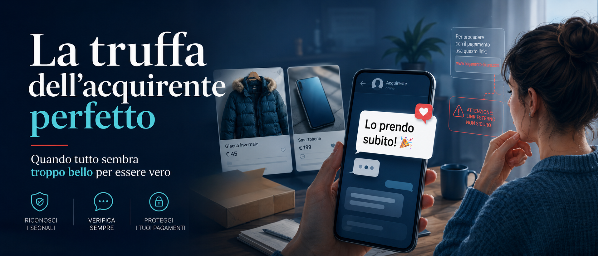 La truffa dell’acquirente perfetto:troppo bello per essere vero